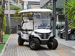 Imagem de Carrinho de Golfe Elétrico | 6 Lugares Branco