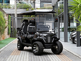Imagem de Carrinho de Golfe Elétrico | 6 Lugares Preto